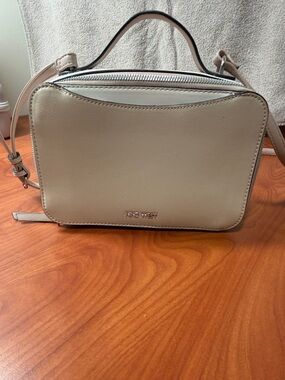 Nine West Light Beige Crossbody Bag with Top Handle
